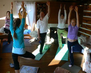 morning ayurveda yoga with bara in krkonose